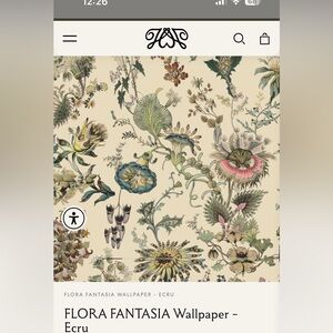 House of Hackney Flora Fantasia Ecru wallpaper